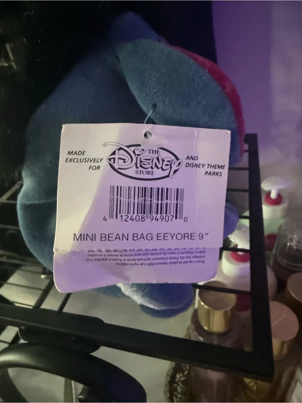 Disney Blue and Pink Plush Eeyore plush toy